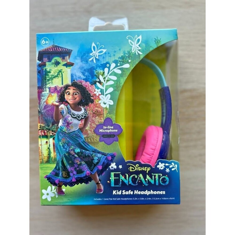 Disney Encanto Kids Safe Headphones Age 6 & Up NIB